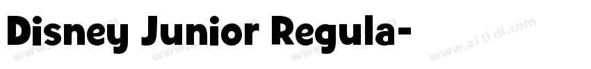 Disney Junior Regula字体转换